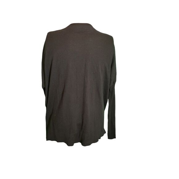 ATM Lightweight Cardigan Sweater V Neck Sweater Black Sz M - Picture 4 of 6